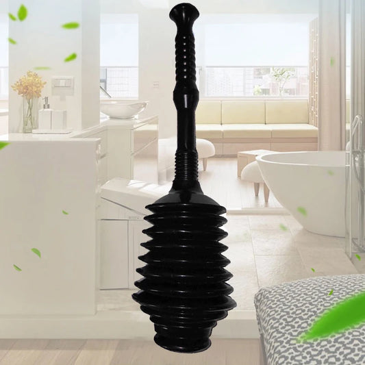 1Pcs/lot Portable Flexible Powerful Toilet Plunger Clog Remover High-Pressure Thrust Plunge Tool for Clogged Bathroom Toilet Peaceful Pleasures Health and Wellness