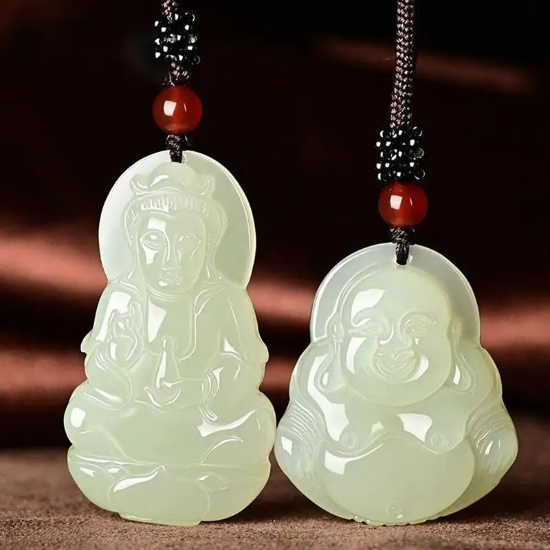Maitreya Buddha Pendant Necklace – Wealth Blessing Jewelry