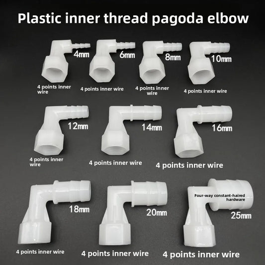 PP Elbow Hose Connectors 4–20mm | Aquarium & Garden Fittings Hose Elbow Fittings Oasis Select