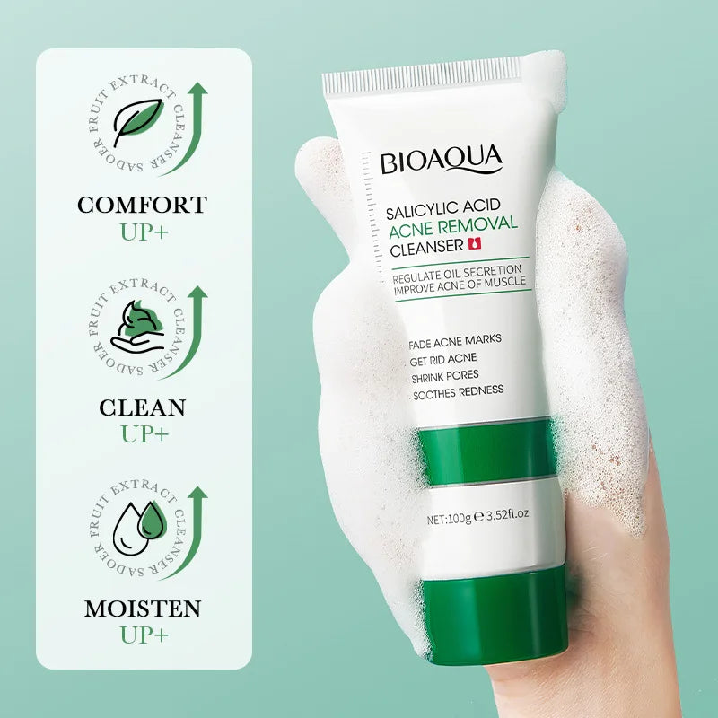 BIOAQUA Salicylic Acid Facial Cleanser – Acne & Oil Control