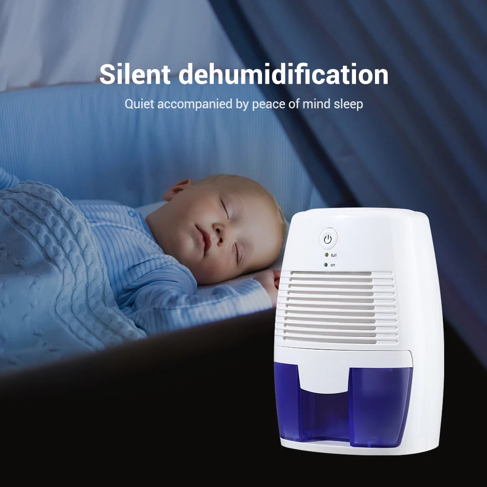 Home Dehumidifier Bedroom Mute Moisture Absorber Air Dryer Mini Humidity Dehumidifier for Bathroom Kitchen Clothes Desiccant Peaceful Pleasures Health and Wellness