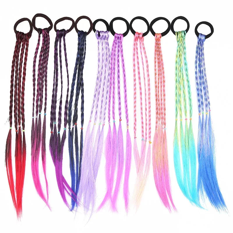 10pcs Colorful Hair Ornament, Ponytail Wigs, Headbands, Rubber Bands, Hair Accessories, Headwear Peaceful Pleasures Health and Wellness