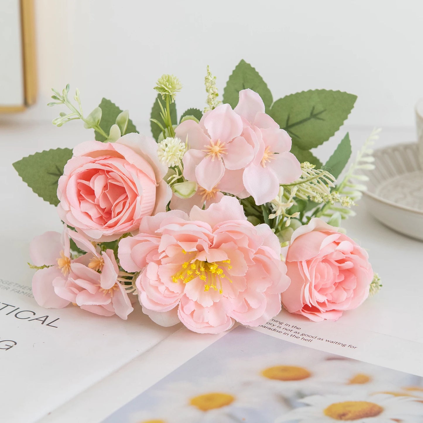 Silk Peony Artificial Flower Ball – Wedding & Home Decor