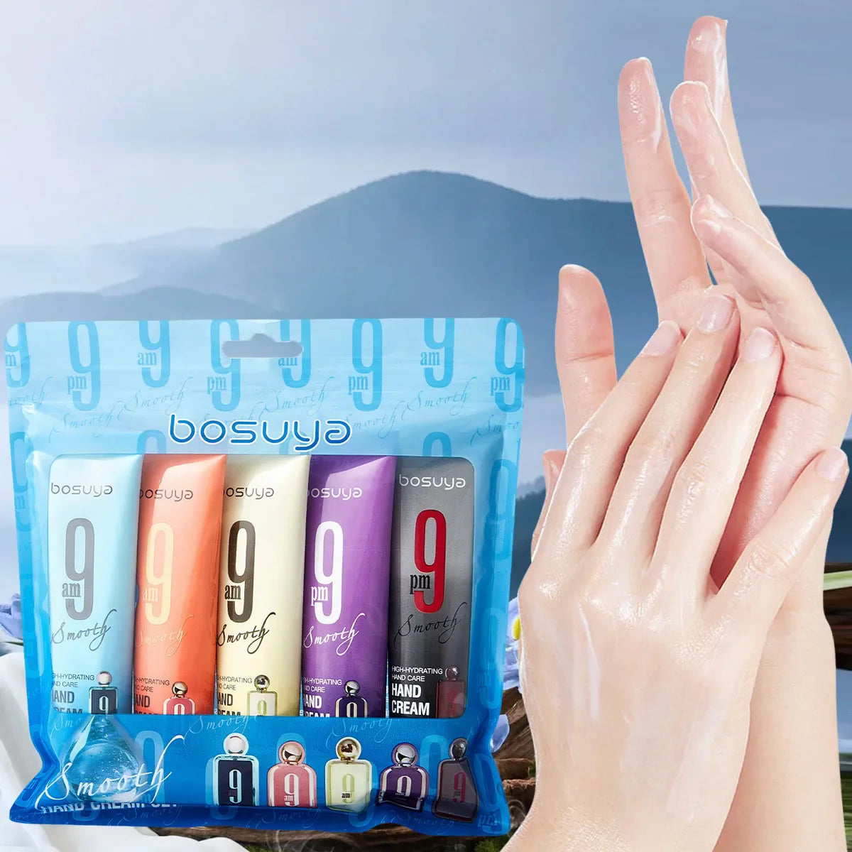 5-Piece Moisturizing Fragrance Hand Cream Set – Non-Greasy