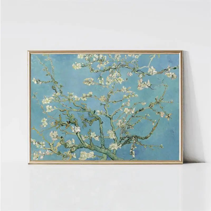 Van Gogh Canvas Wall Art Print | Starry Night Impressionist Poster Canvas Wall Art Print Peaceful Pleasures Health and Wellness 11 40x50cm Unframed