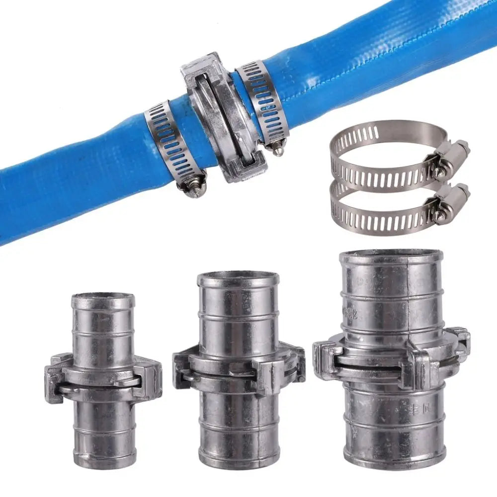 New Aluminum Tube Connector With Hose Clamp Watering Trees Hose Connector Agriculture Connector Joint Peaceful Pleasures Health and Wellness