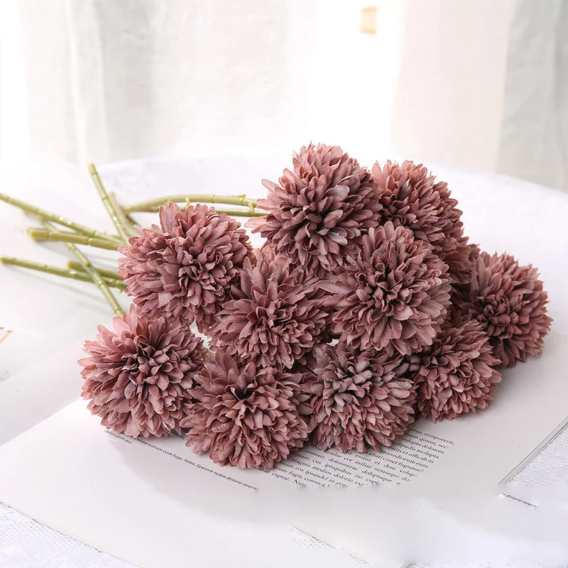 Silk Dandelion Flower Ball – Artificial Wedding Bouquet Decor
