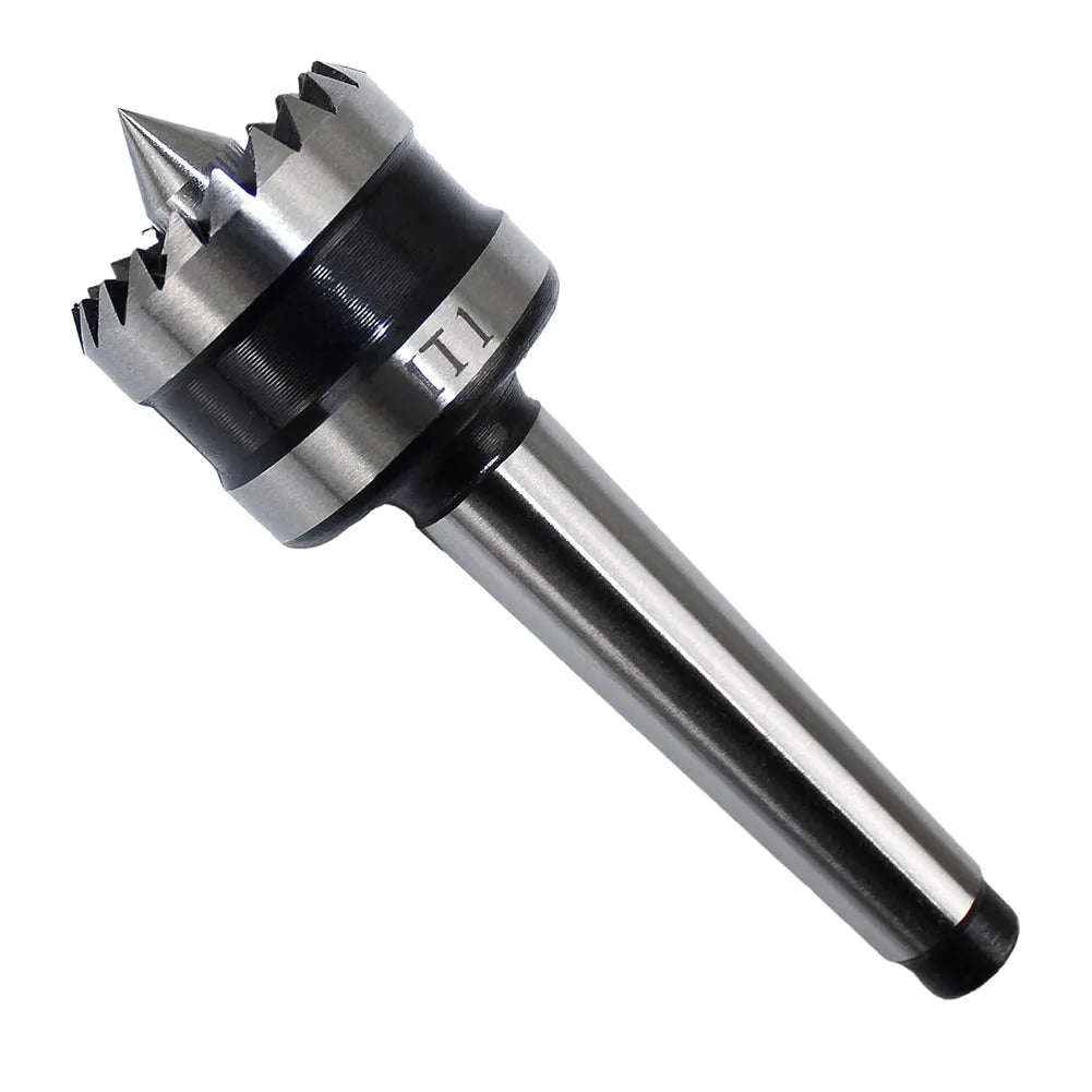 Crown Multi-Tooth Lathe Drive Center MT1/MT2 Spring-Loaded