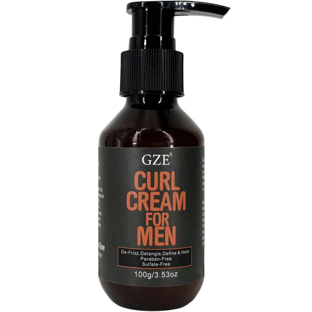 GZE Castor Oil Curl Defining Cream – Sulfate-Free, Color Safe