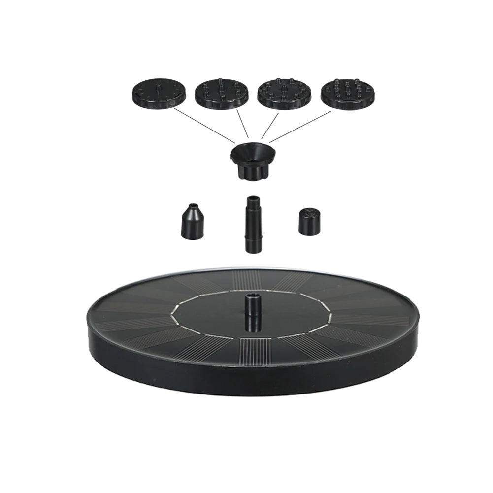 Floating Solar Fountain Pump Kit | Garden, Pool & Bird Bath Peaceful Pleasures Health and Wellness