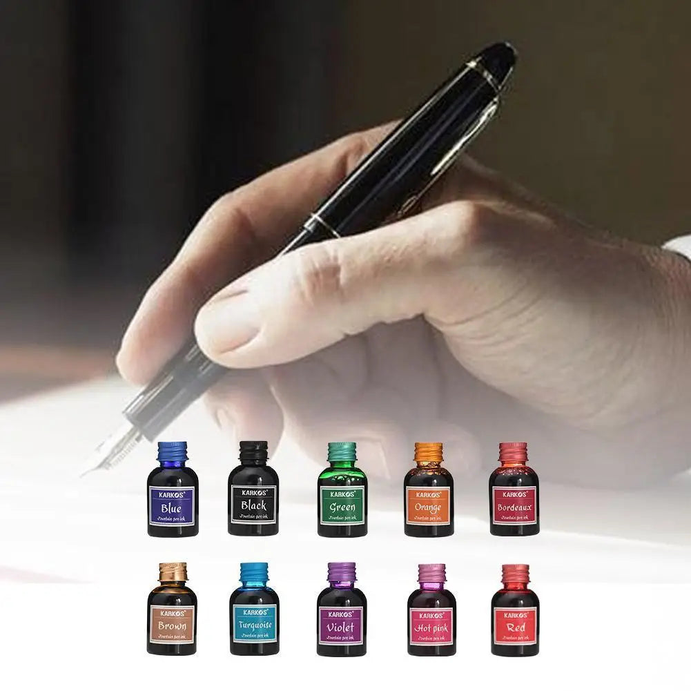 Pure Color 30ml School Pen Ink Refilling Inks Calligraphy High Quality Writing Fountain Pen Ink Stationery Supplies Peaceful Pleasures Health and Wellness