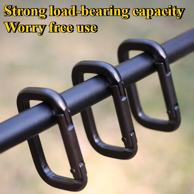 2-Pack Aluminum Carabiner Spring Snap Clip Keychain Camping Hiking Carabiner Keychain Clip Peaceful Pleasures Health and Wellness