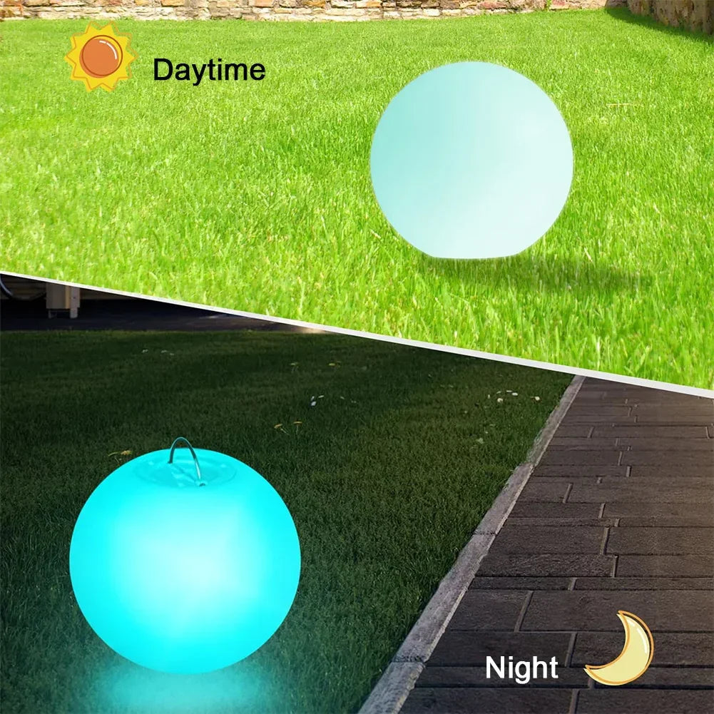 LED Floating Pool Lights | Remote Control Inflatable Glow Balls Peaceful Pleasures Health and Wellness