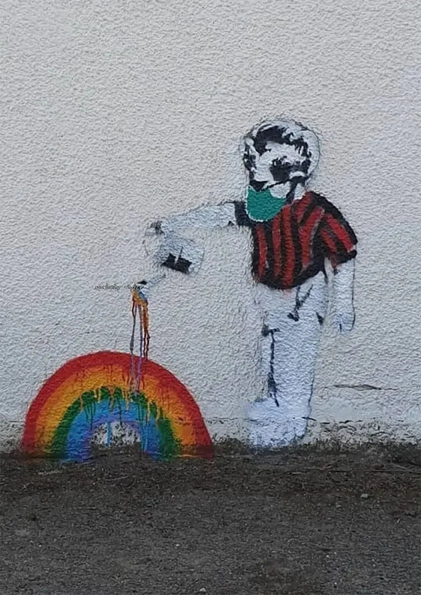 Banksy Girl with Red Balloon Canvas Wall Art | Street Art Decor