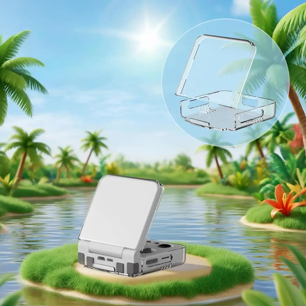 for Miyoo Flip/Miyoo Flip V2 handheld game console Transparent Hard Shell Anti Fall Dust-proof Protective Shell Game Accessories Peaceful Pleasures Health and Wellness