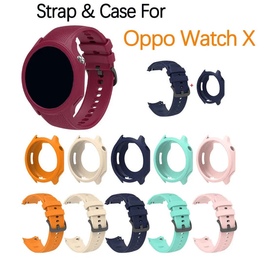 Silicone Watch Band & Case for OnePlus Watch 2/2R/3 & OPPO Watch X Peaceful Pleasures Health and Wellness