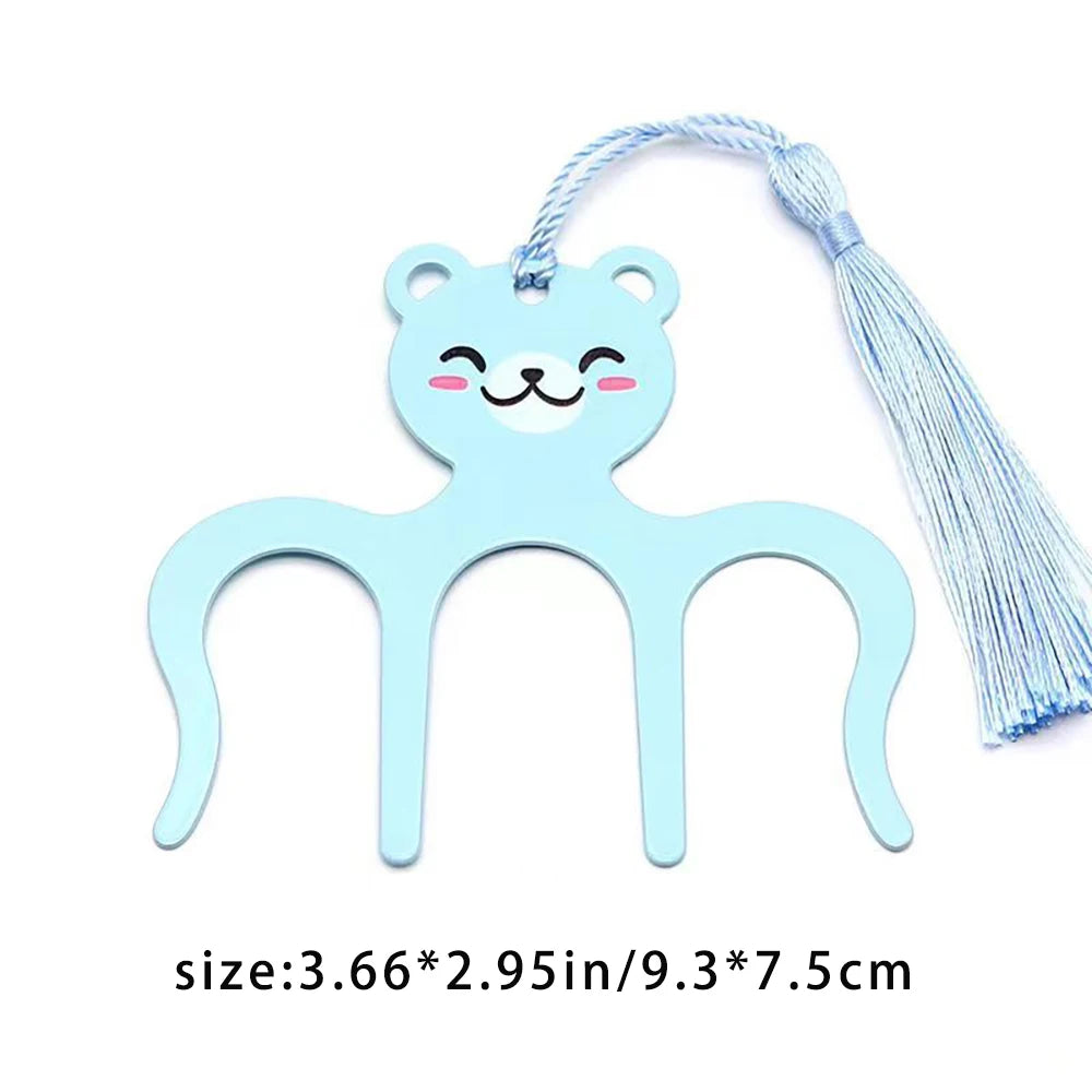 Cartoon Cute M-shaped Score Clip Metal Iron Book Flat Paging Fixed