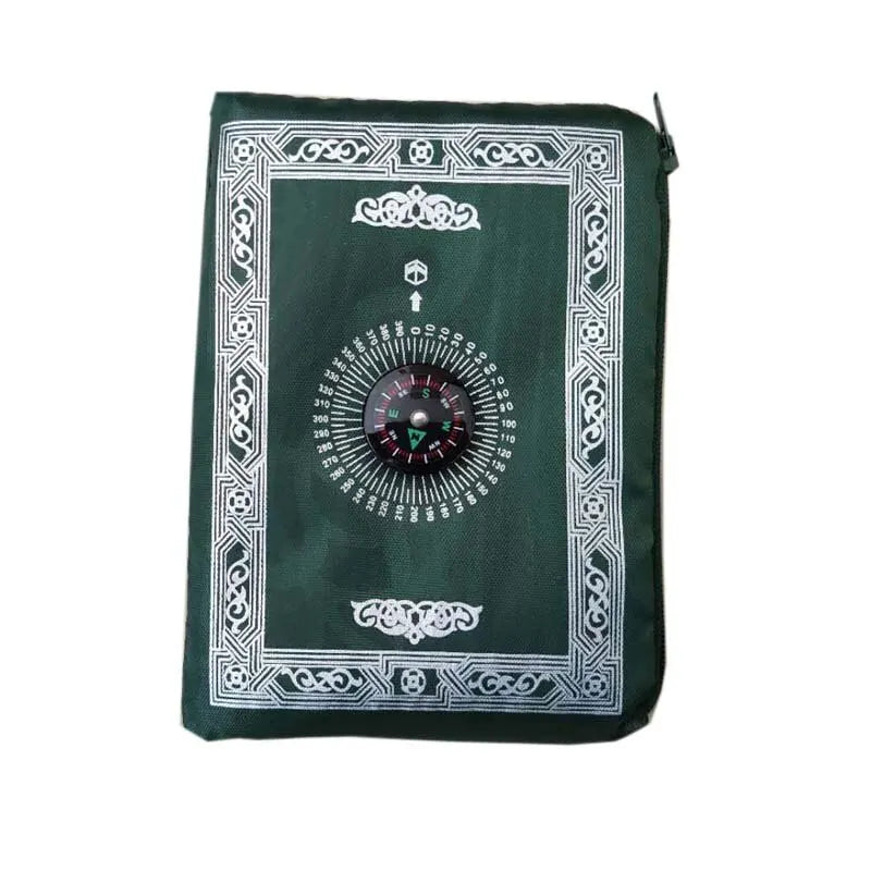 Portable Prayer Rug with Compass & Pouch – 100x60cm Mat