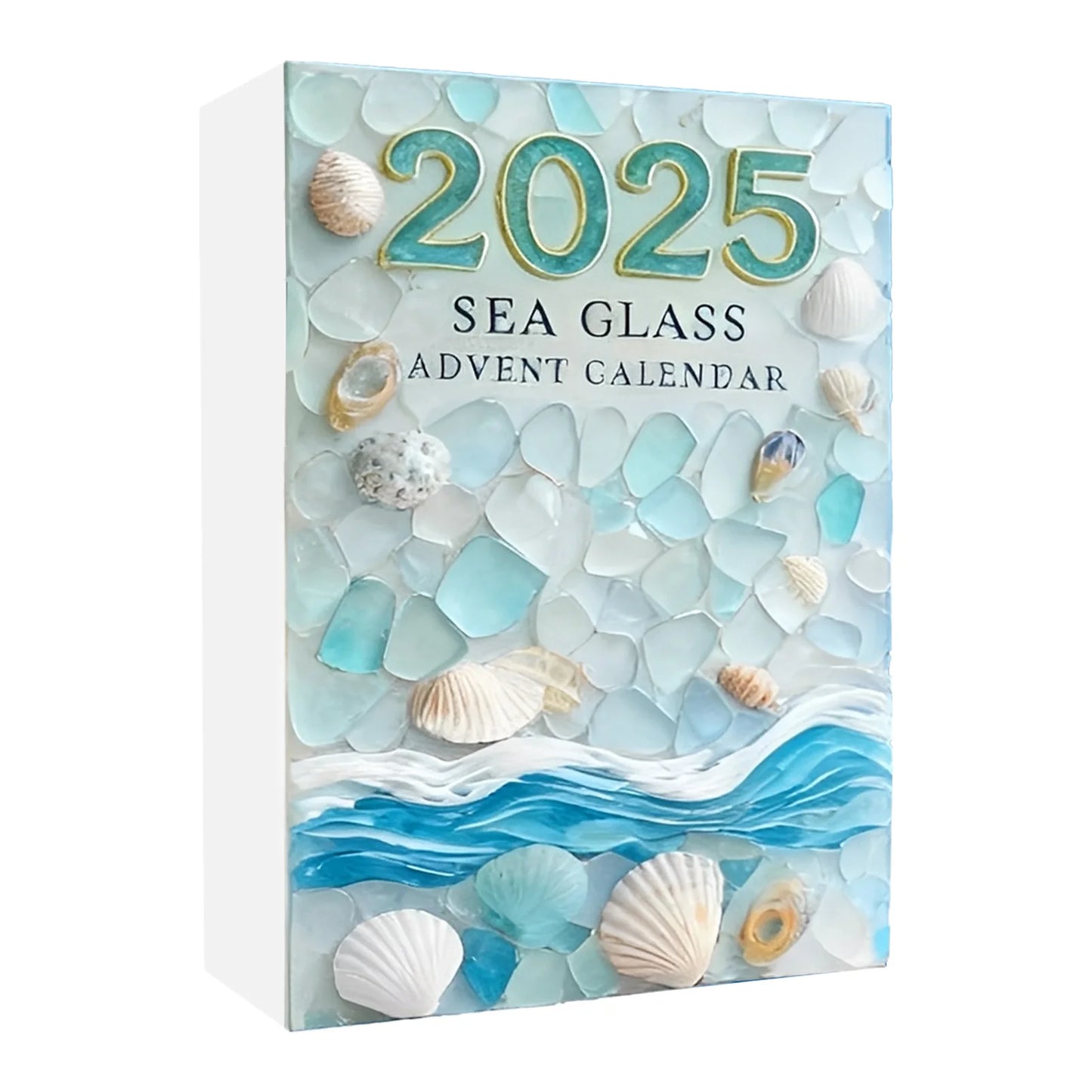 Christmas Hanging Ornament Sea Glass Acrylic Christmas Tree Advent Calendar Hanging Ornament For Xmas Countdown Home Decor Party Peaceful Pleasures Health and Wellness B