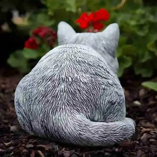 Resin Cat Statue – Realistic Cartoon Animal Figurine Decor Decorative Figurine Oasis Select