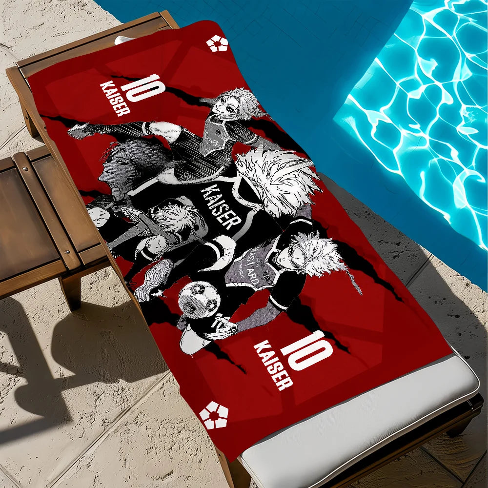 Blue Lock Anime Beach Towel | Quick Dry Soft Towel – 11 Sizes