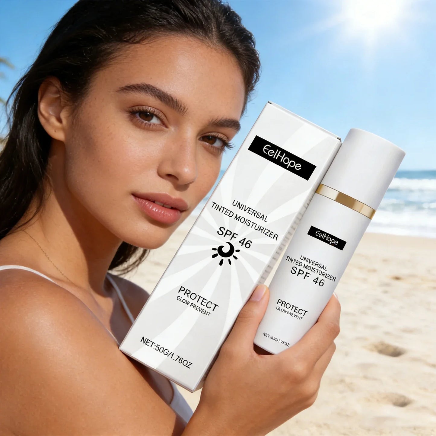 EELHOPE Tinted Moisturizer Sunscreen – Lightweight Brightening