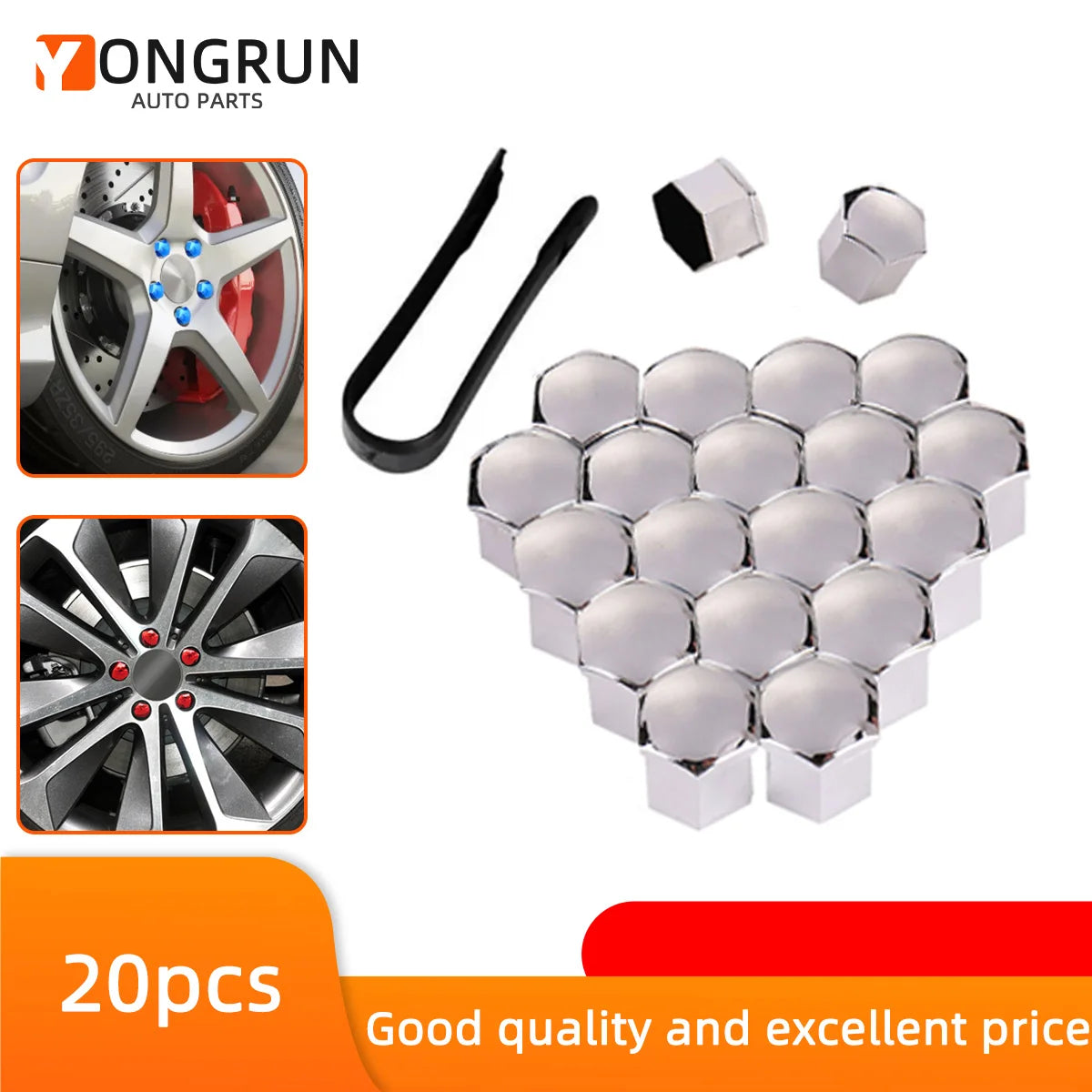 20-Pack Wheel Nut Stud Covers 17/19/21mm | Lug Nut Caps Peaceful Pleasures Health and Wellness