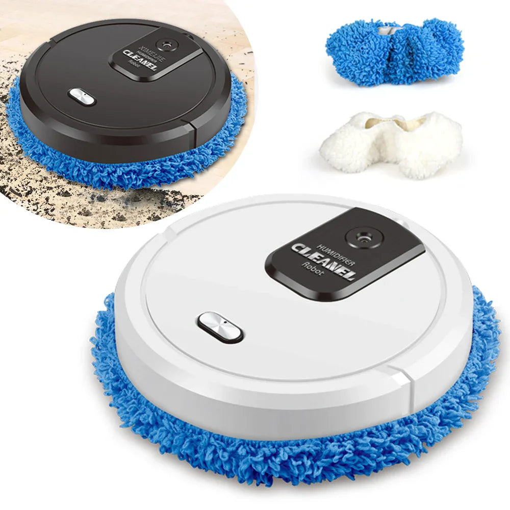 3-in-1 Robot Mop & Floor Sweeper with Auto Spray | USB Charge
