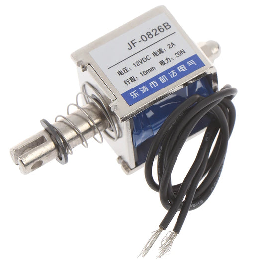 JF-0826B 12V/2A 10mm 20N push pull type open frame solenoid electromagnet Peaceful Pleasures Health and Wellness Onesize