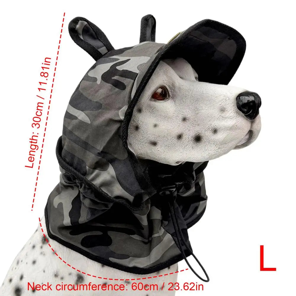 Dog Sun Hat Wide Brim Bucket Hat with Adjustable Drawstring