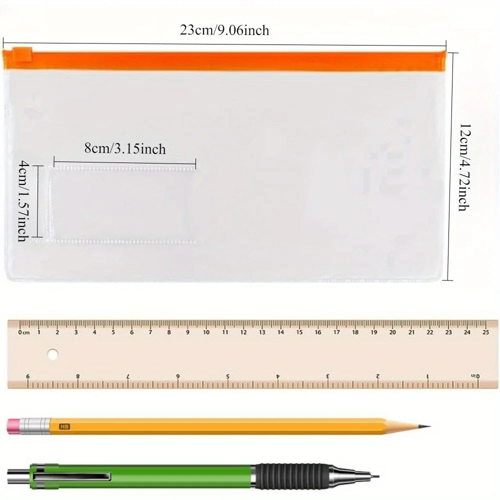 A6 Poly Zip Envelopes 12/24/36pcs – Reusable Plastic Pouches