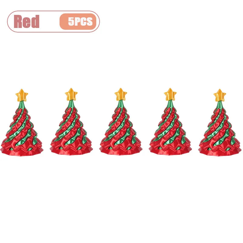 3D Printed Spiral Christmas Tree Fidget Toy | Dual-Color Swirl