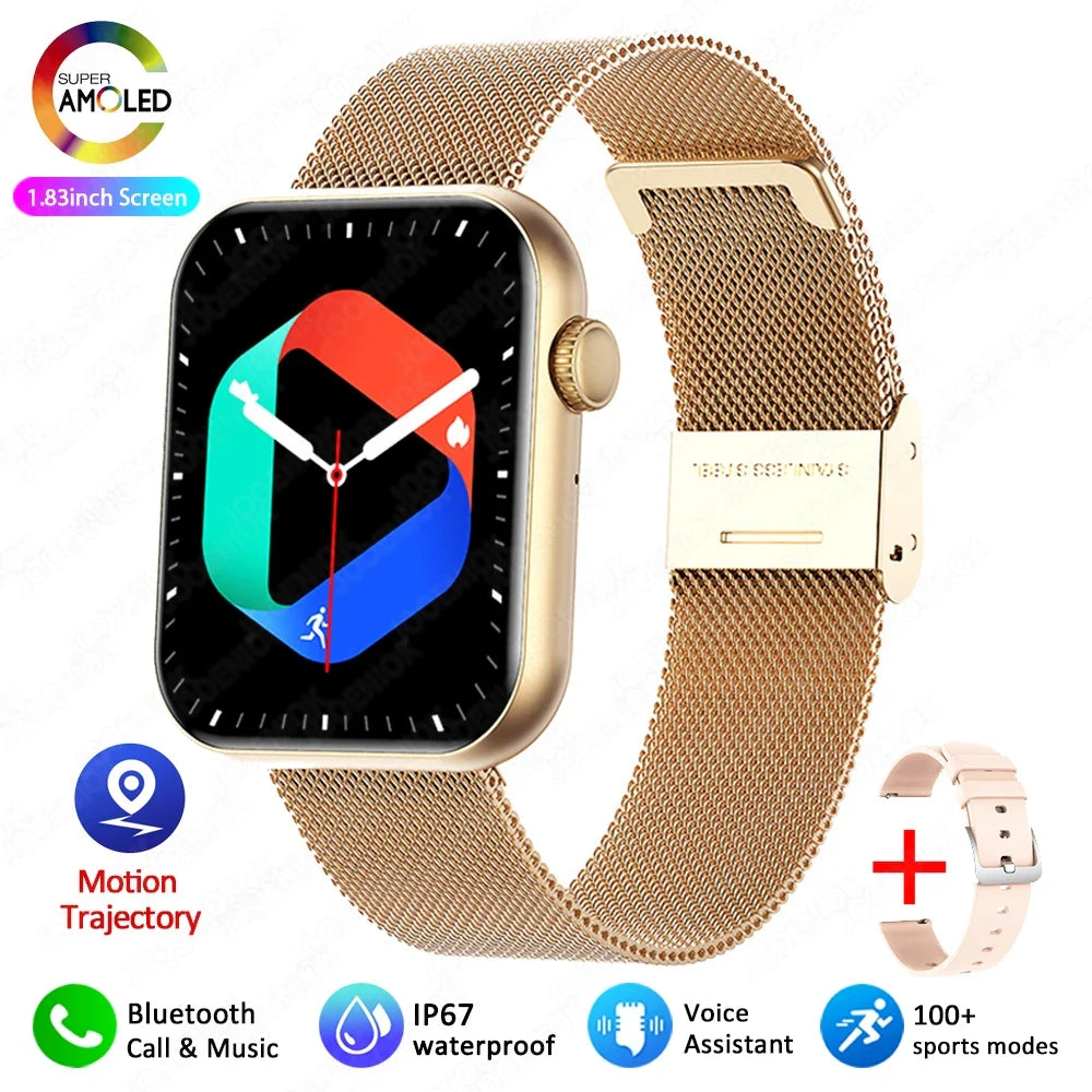 Jooeniok Women's Smartwatch – Bluetooth, AMOLED & Fitness Tracker
