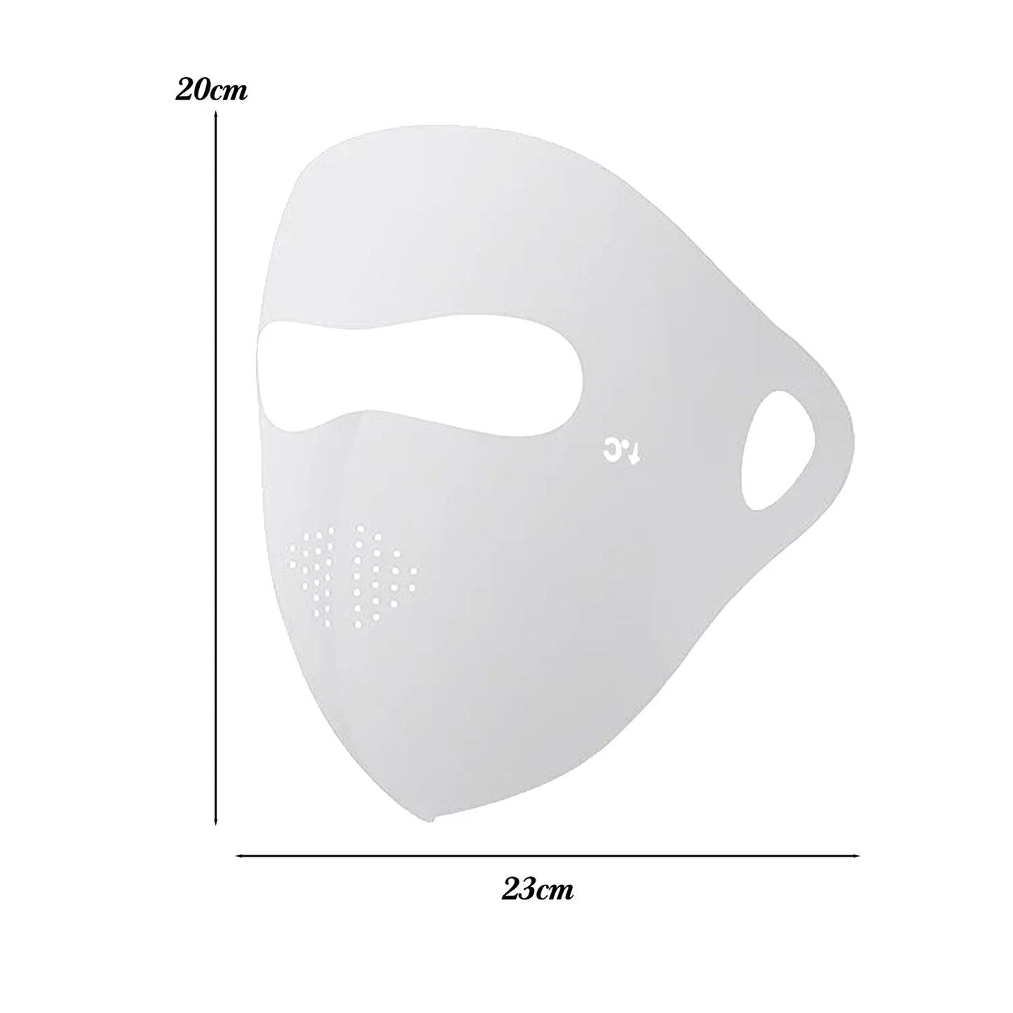 UPF 50+ Ice Silk Full Face Sun Mask – Cooling & UV Protection