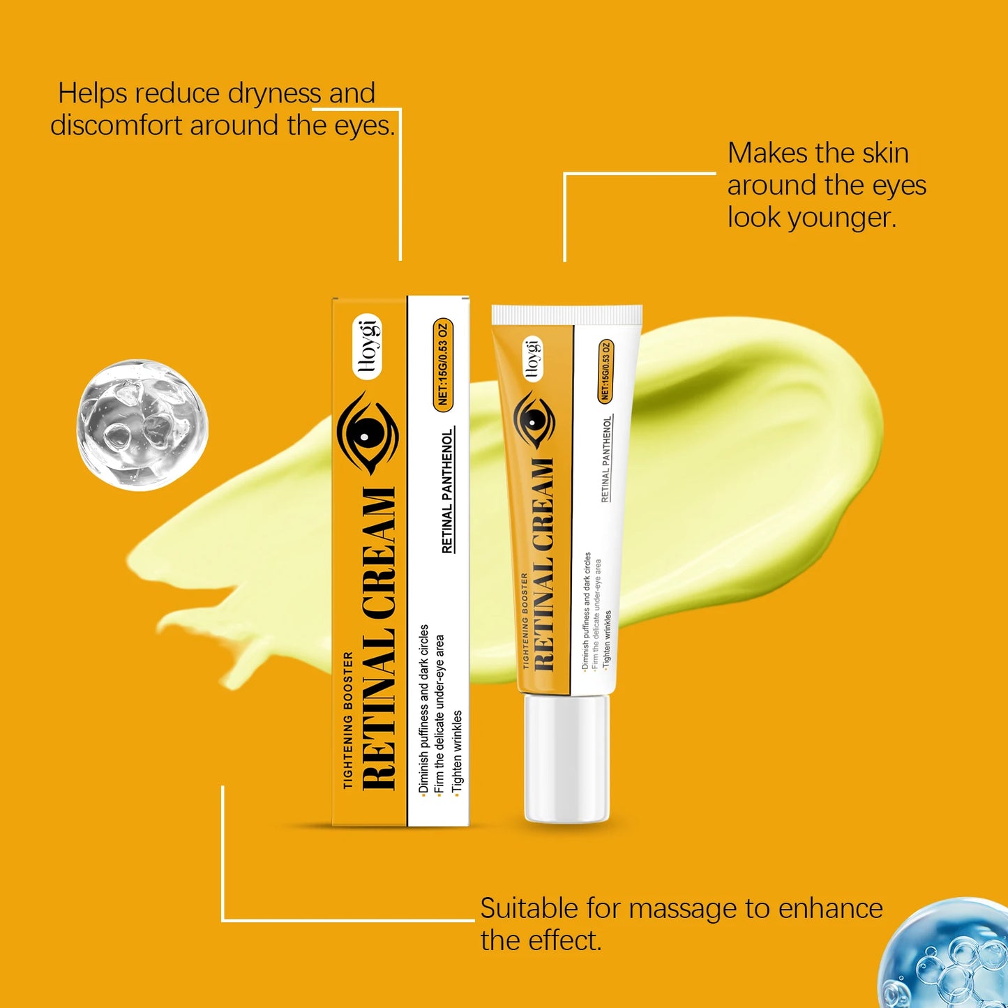 Hoygi Eye Cream – Dark Circles, Puffiness & Firming, 15g