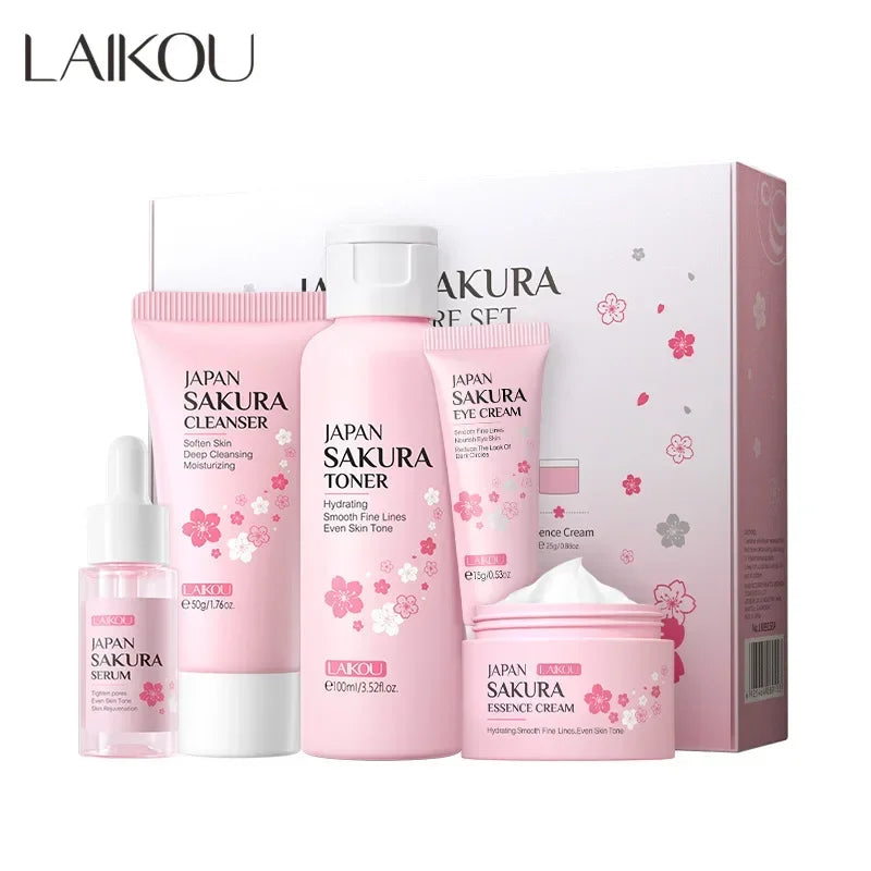 LAIKOU Sakura 5-Piece Skin Care Gift Set Peaceful Pleasures Health and Wellness Default Title