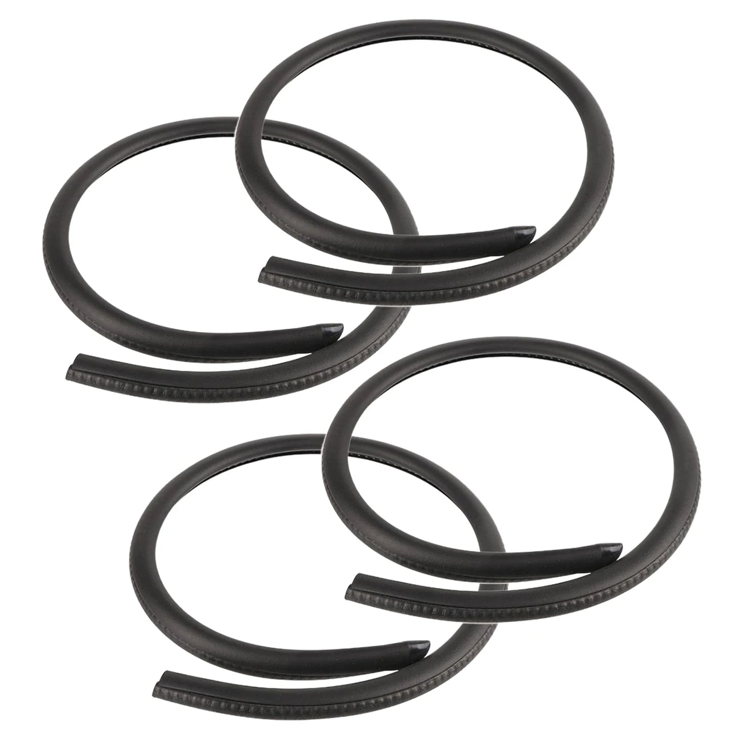 Draft Excluder Weather Strip Car Door Edge Rubber Weatherstrip Sealing Strips Noiseproof Windproof Protection For Auto Door Peaceful Pleasures Health and Wellness 4pcs
