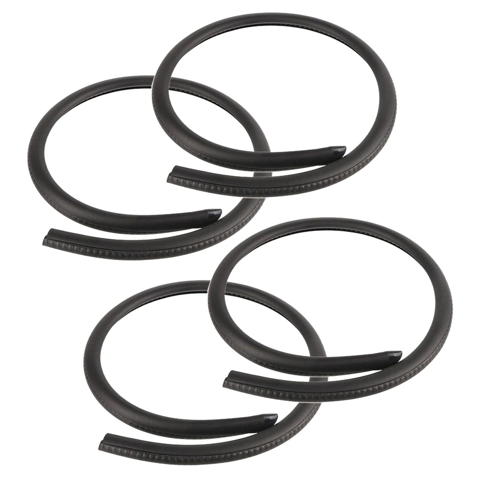 Draft Excluder Weather Strip Car Door Edge Rubber Weatherstrip Sealing Strips Noiseproof Windproof Protection For Auto Door Peaceful Pleasures Health and Wellness 4pcs