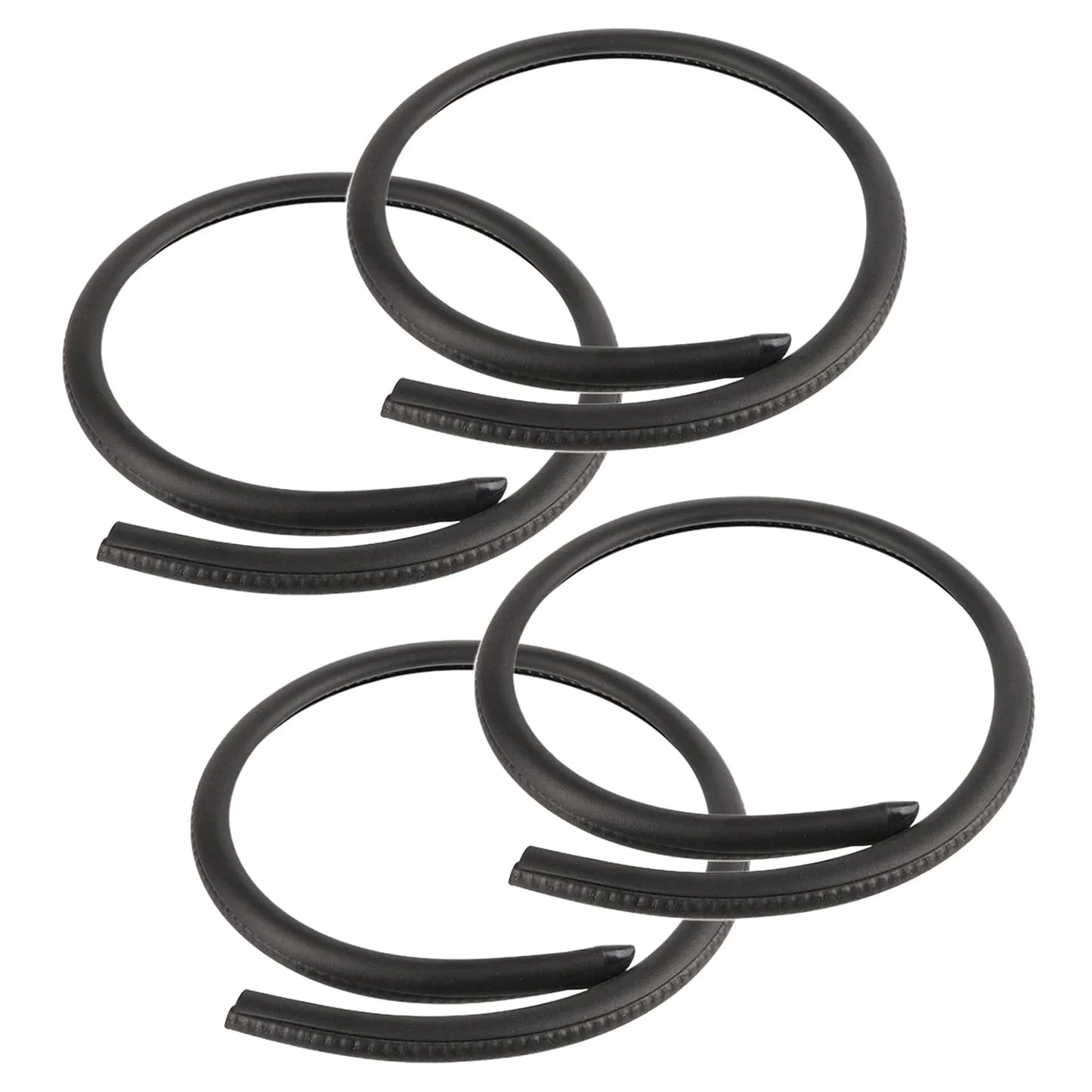 Vecligt EPDM Car Door Weatherstrip Seal Strip – 2m Pair