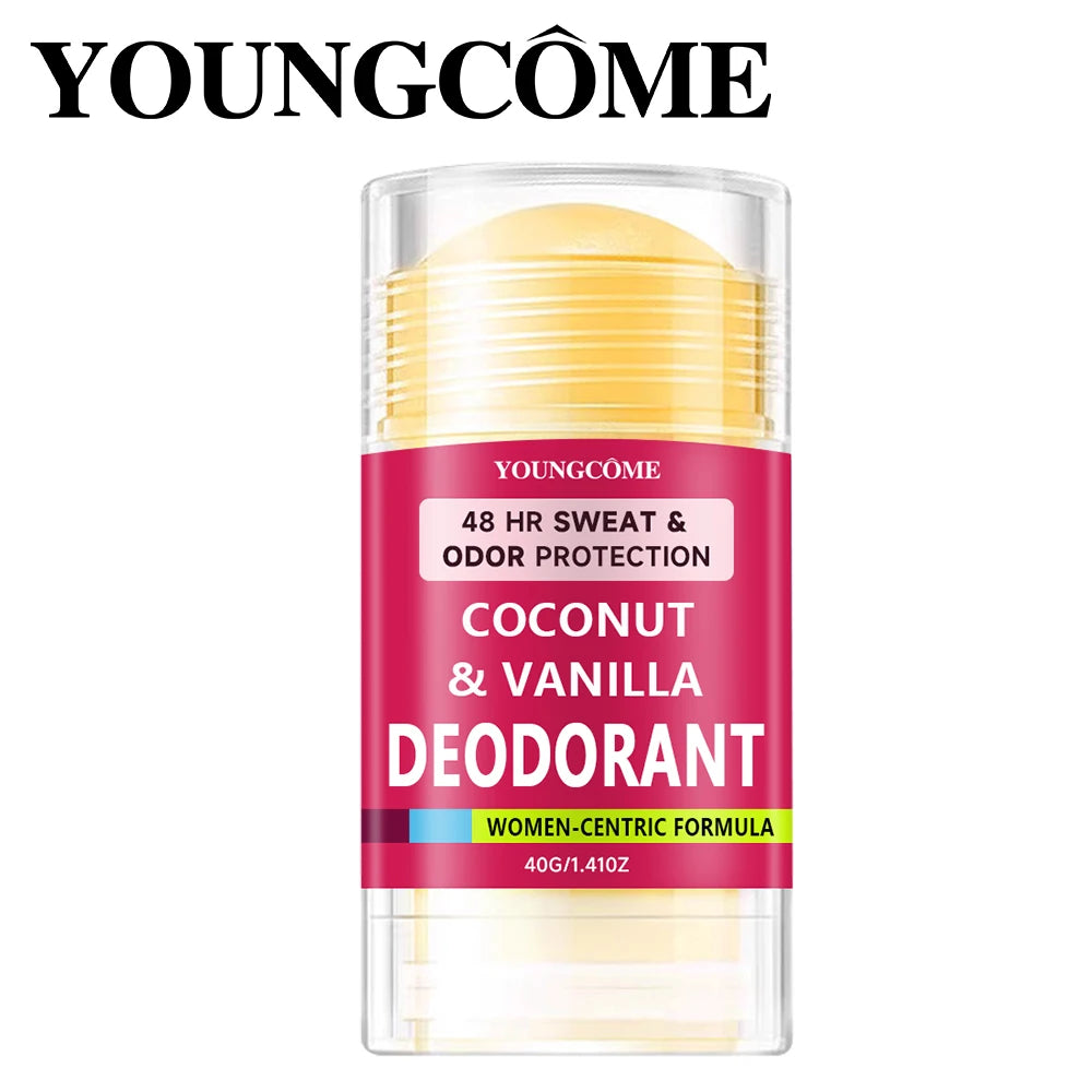 YOUNGCOME Women's Deodorant with Coconut & Vanilla Stick - Antiperspirant & Odor Protection Deodorant Stick for All-Day Freshnes Peaceful Pleasures Health and Wellness