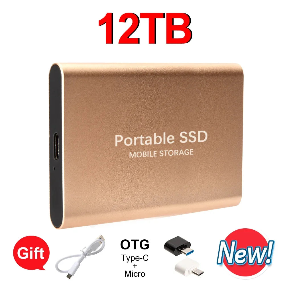 EOENKK 2TB Portable SSD External Drive USB 3.1 Type-C