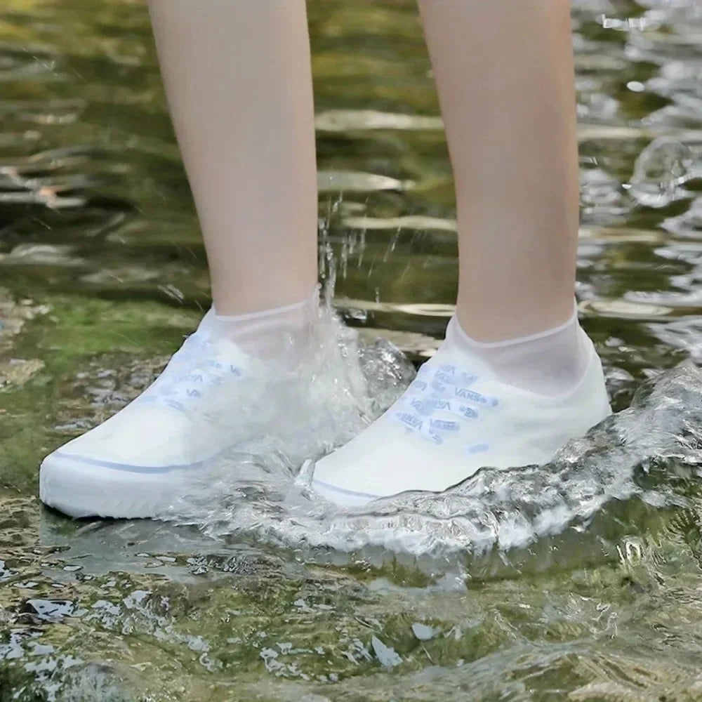 Shoes Waterproof Shoes Covers Outdoor Rain Boots for Children Rainy Day Biker Raincoat Shoe Waterproof Cover Pair Gear Silicone Peaceful Pleasures Health and Wellness