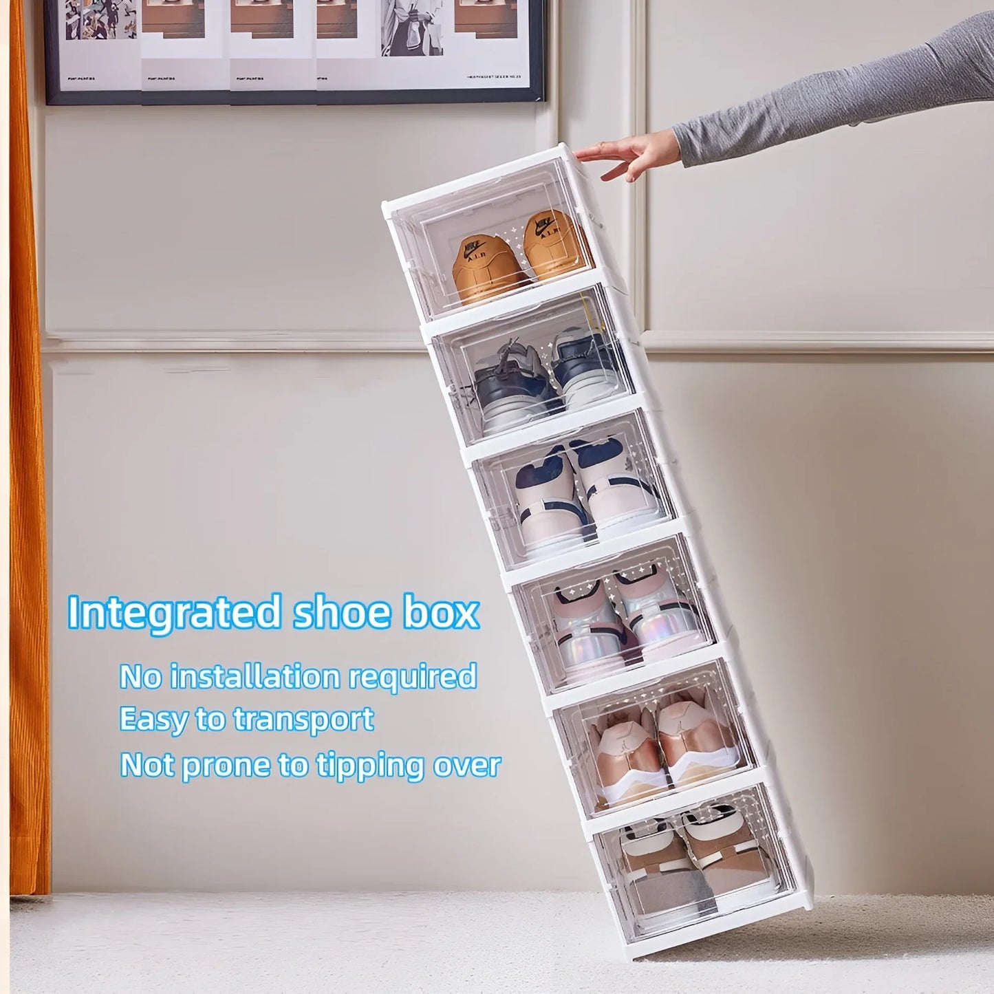 Foldable Shoe Rack Organizer | No Assembly 6-Layer Cabinet