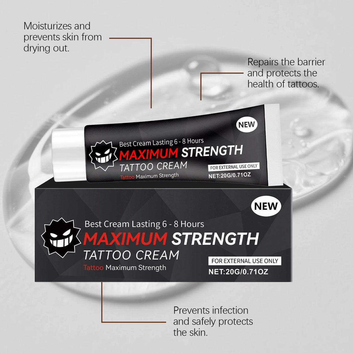 Tattoo Care Gel – Gentle Cleansing, Moisturizing & Color Care