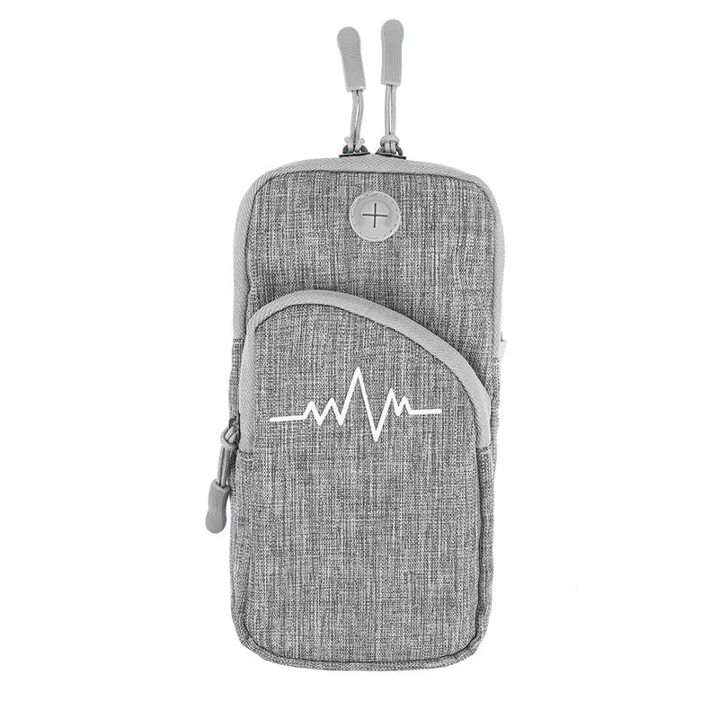 Sports Bag For Mobile Phone Armband For Jogging Running accessories mp3/mp4 Bags Women's Bag For Phone Sleeve Bags Wrist Holder Peaceful Pleasures Health and Wellness Grey(7 inch)