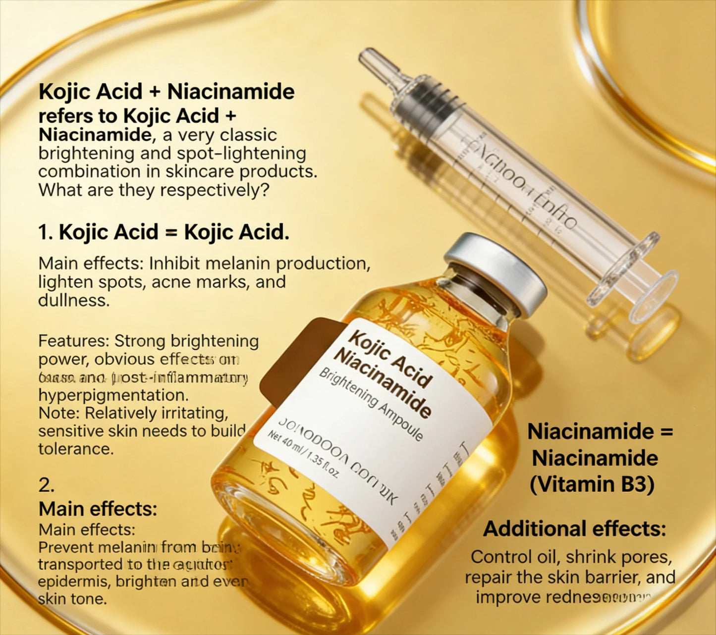 Kojic Acid & Niacinamide Brightening Serum | Dark Spot Corrector