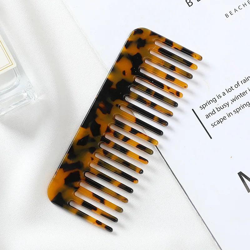 Wide Teeth Acetate Hair Comb – Anti-Static & Portable