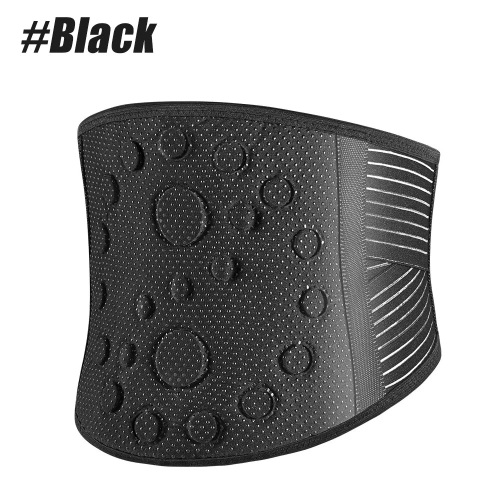 1PCS Thermal Magnetic Therapy Lumbar Support Belt Lower Back Brace for Men and Women,Self-Heating Waist Strap with Gauss Magnets Peaceful Pleasures Health and Wellness Black-1PCS M