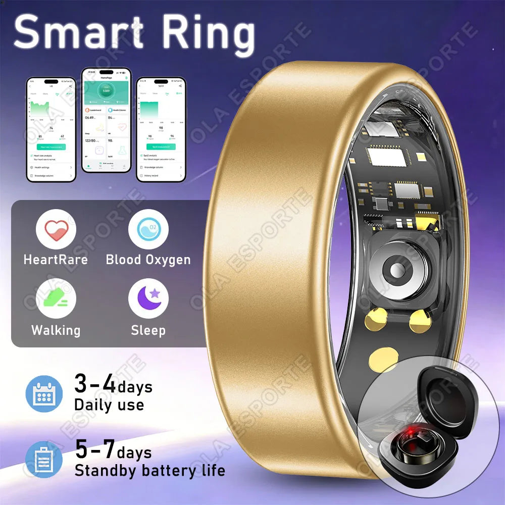 Ola Esporte Smart Ring | Heart Rate, Sleep & SpO₂ Tracker