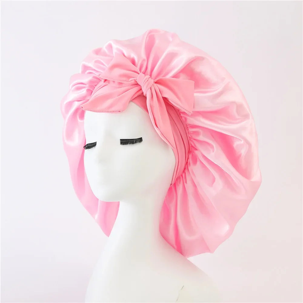 Satin Sleep Cap Night Bonnet for Women & Men – All Hair Types